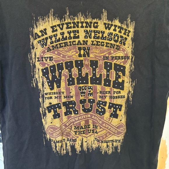 Vintage Willie Nelson Concert Tee - Picture 5 of 7